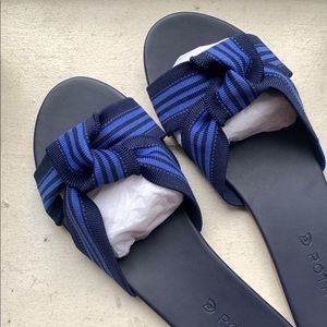 Rothy’s The Knot in Cobalt Stripe | Size 9/2